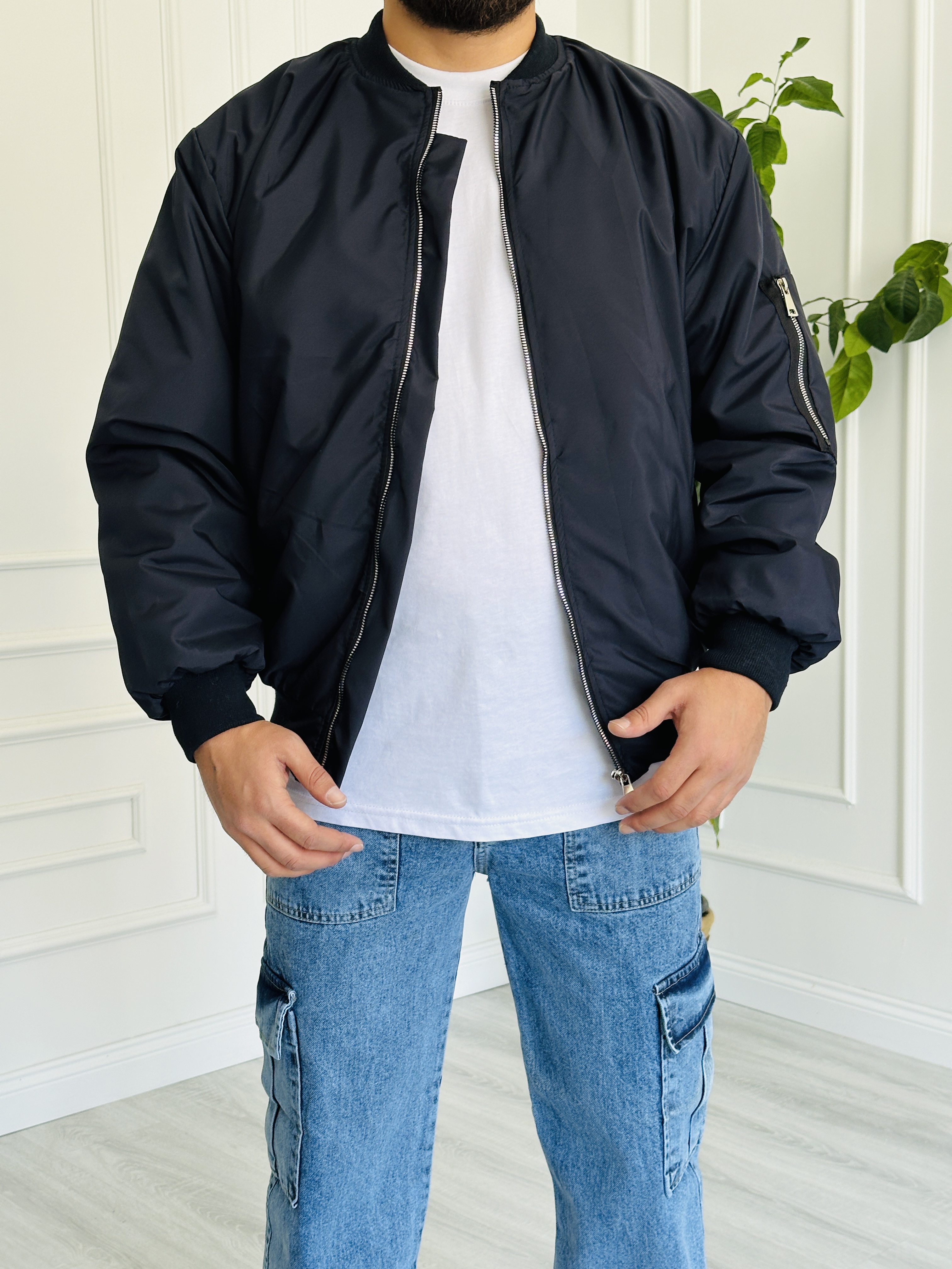 Bomber Ceket Lacivert