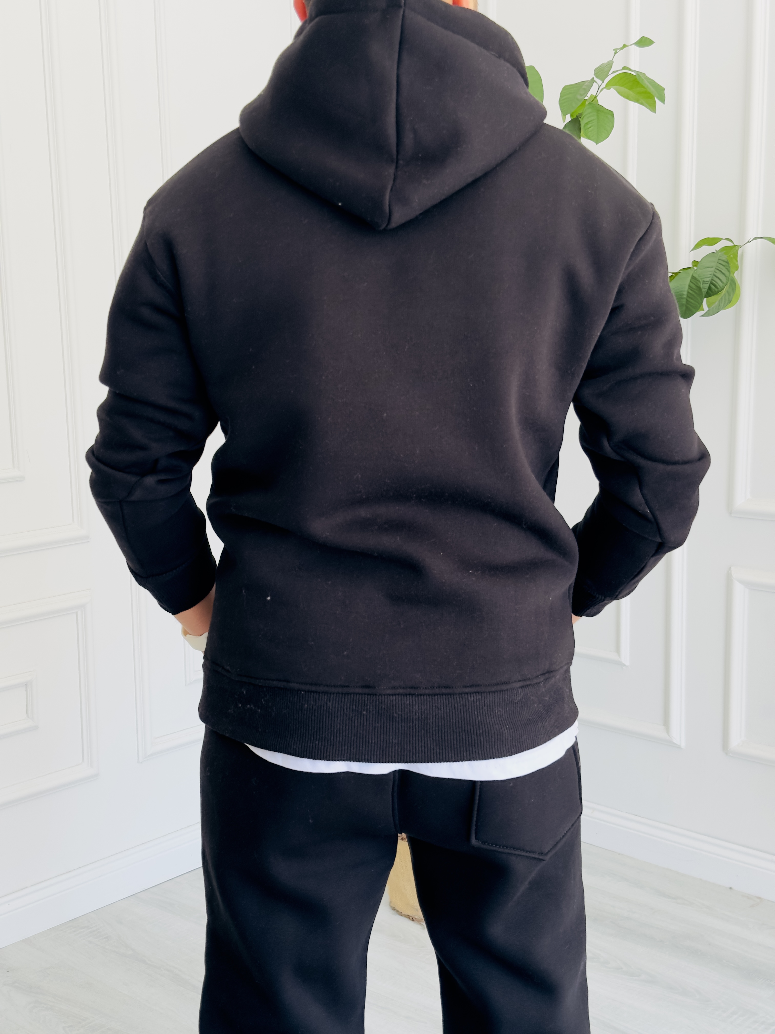 LB'23 Siyah Kapüşonlu Sweat
