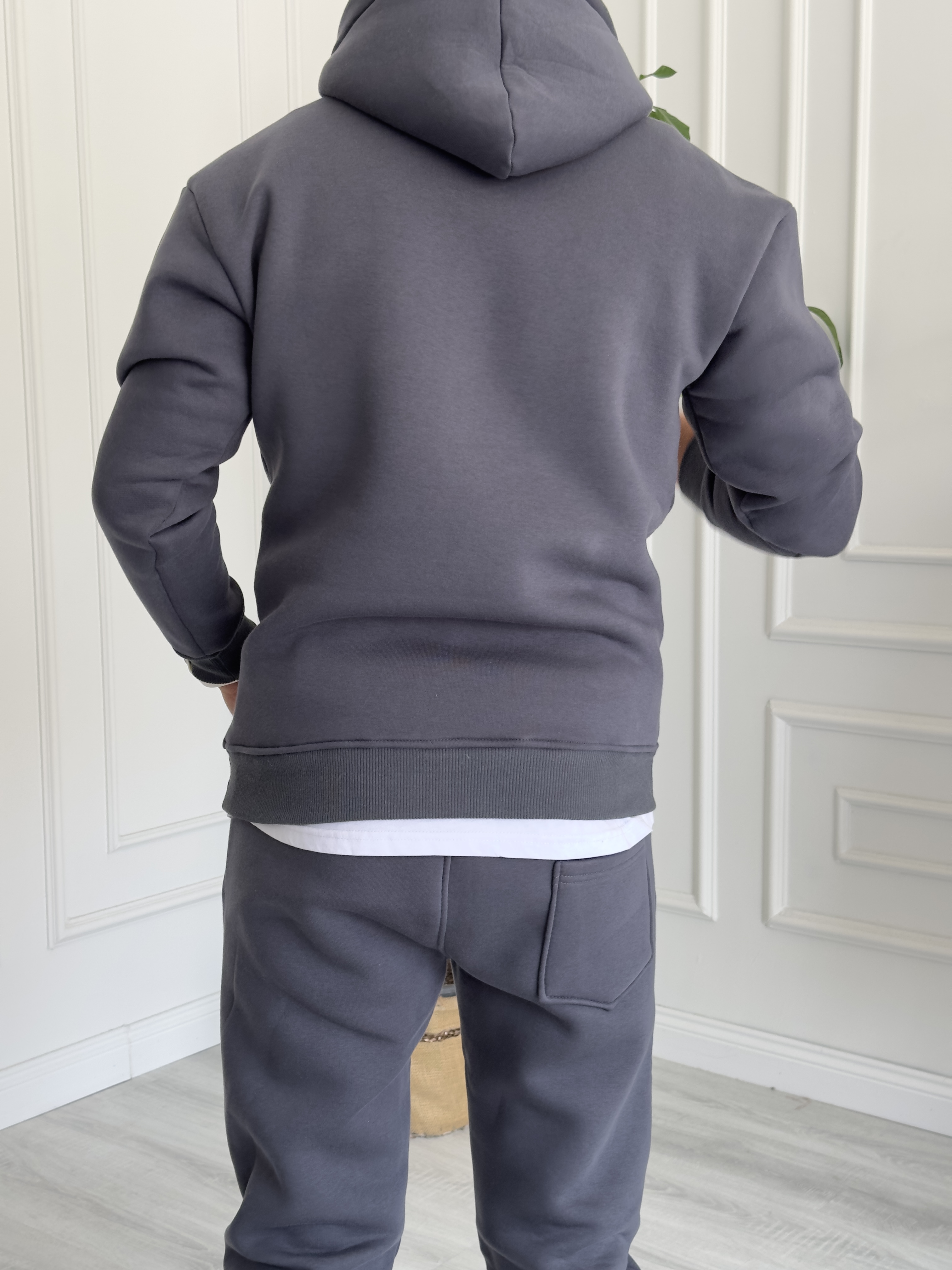 LB'23 Füme Kapüşonlu Sweat