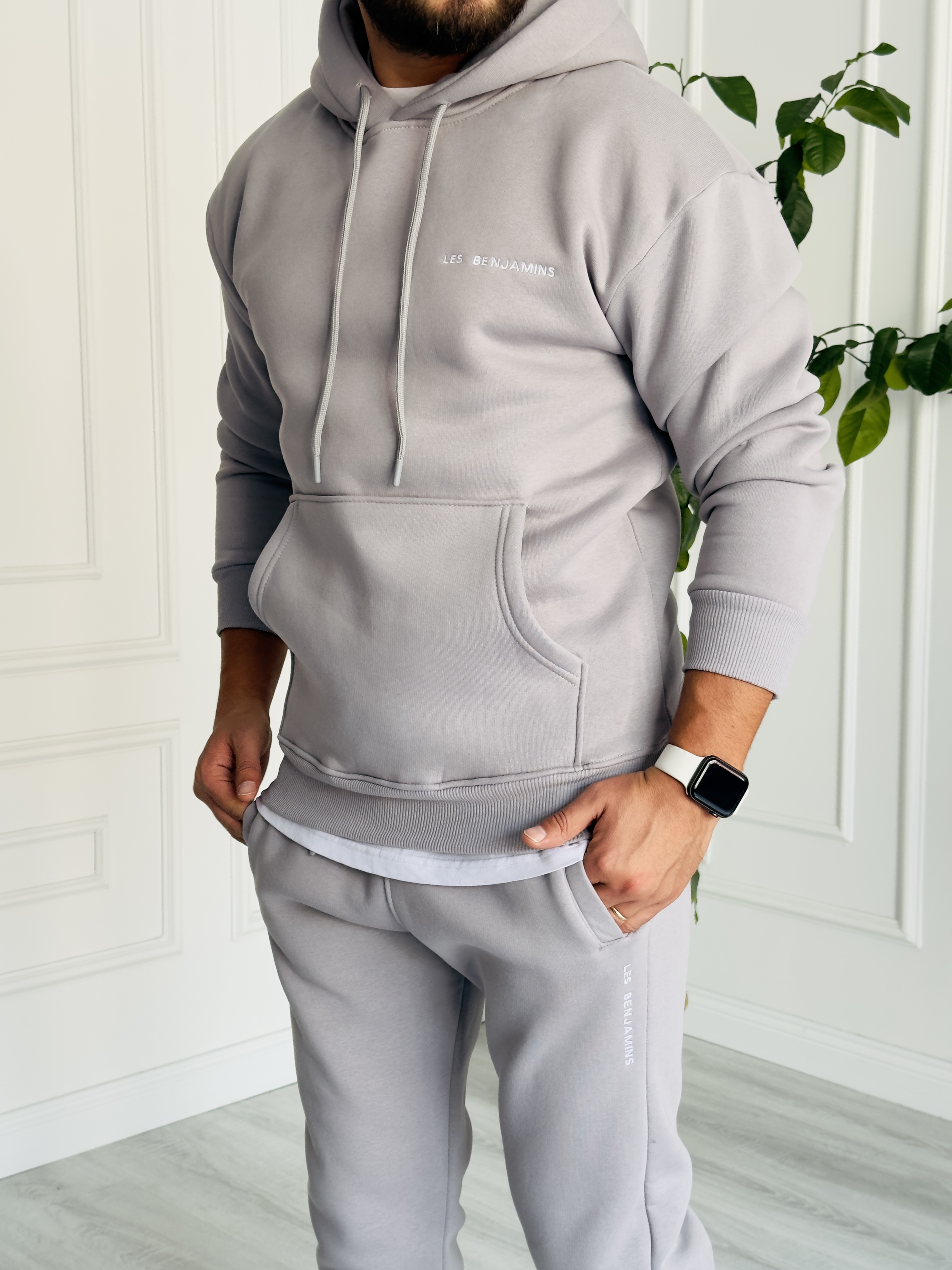 LB'23 Gri Kapüşonlu Sweat