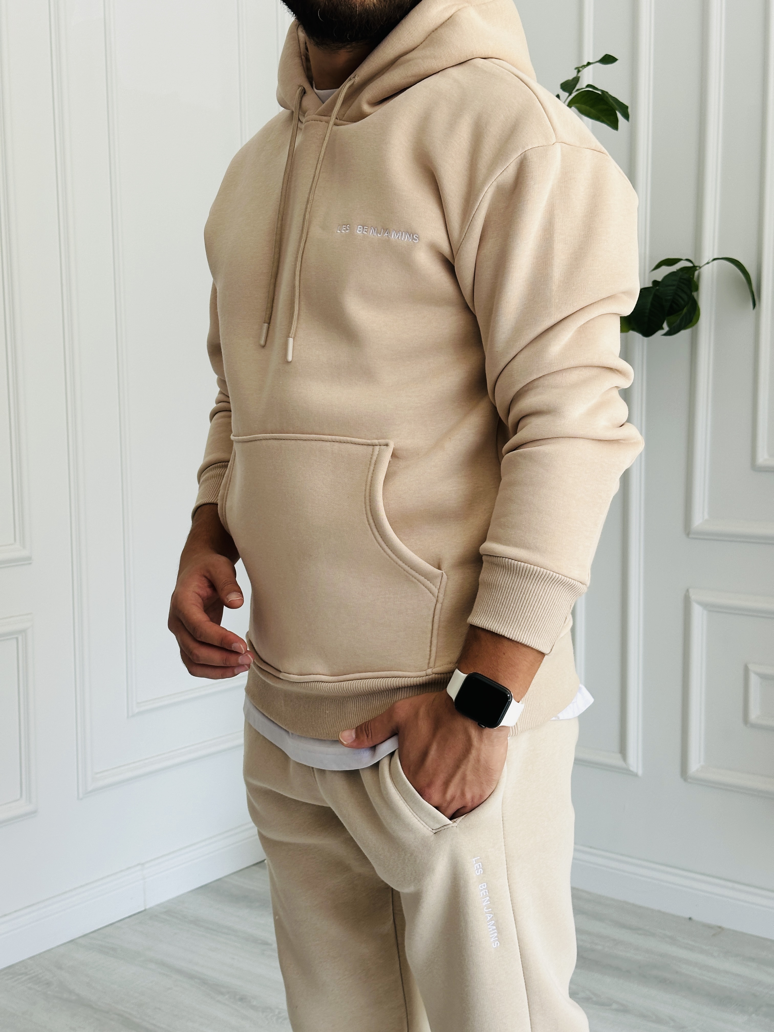 LB'23 Bej Kapüşonlu Sweat