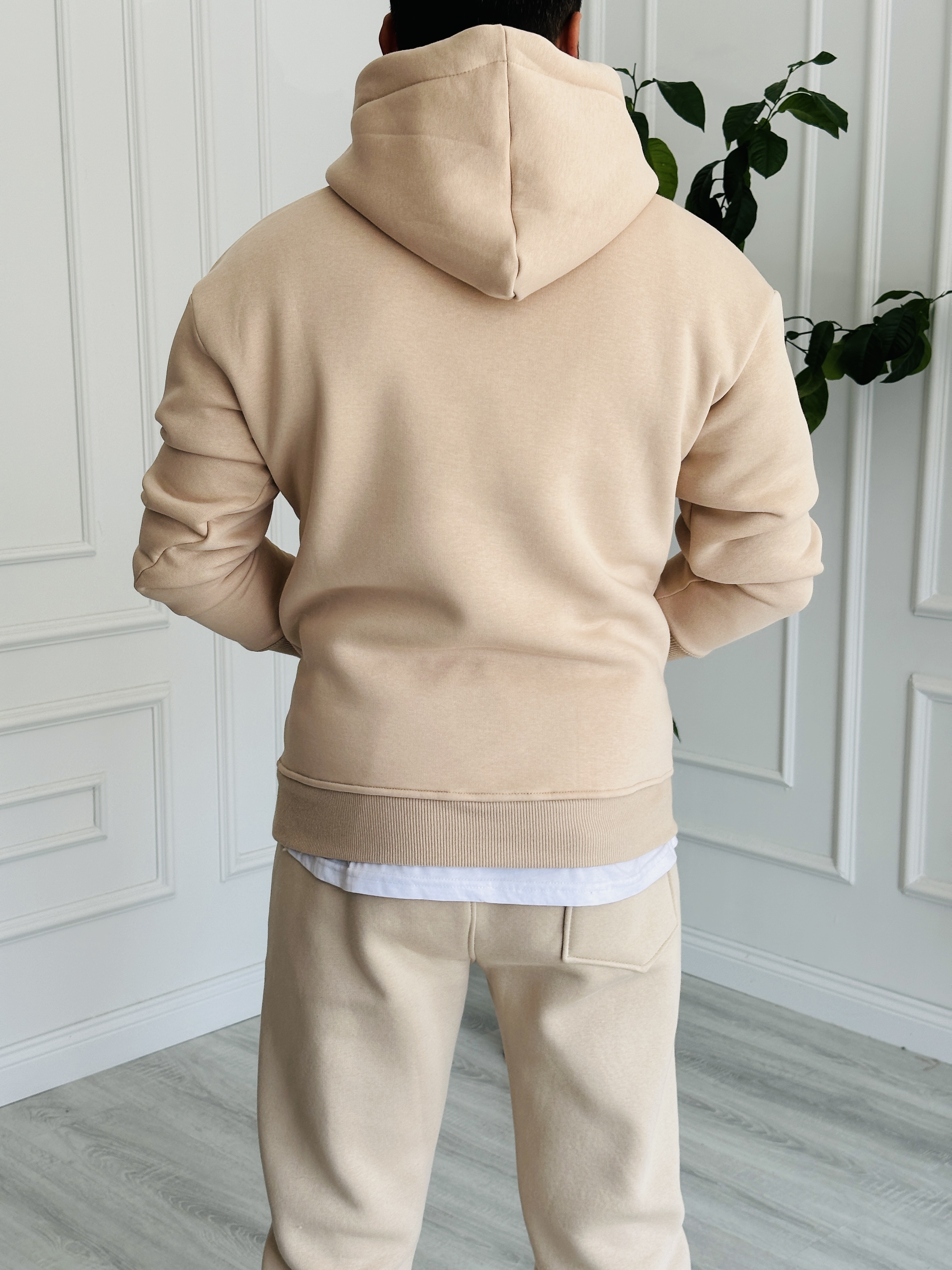 LB'23 Bej Kapüşonlu Sweat