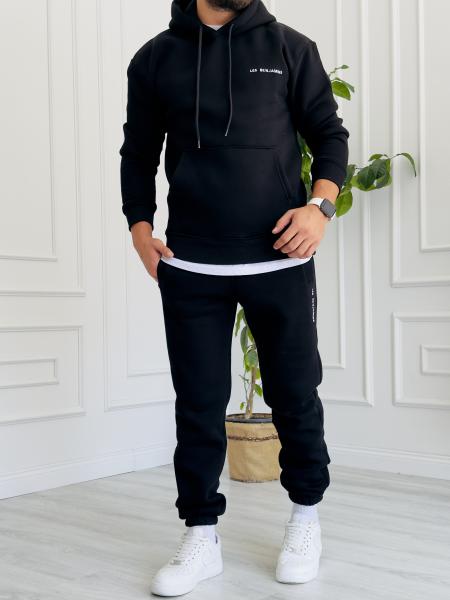 LB'23 Siyah Kapüşonlu Sweat
