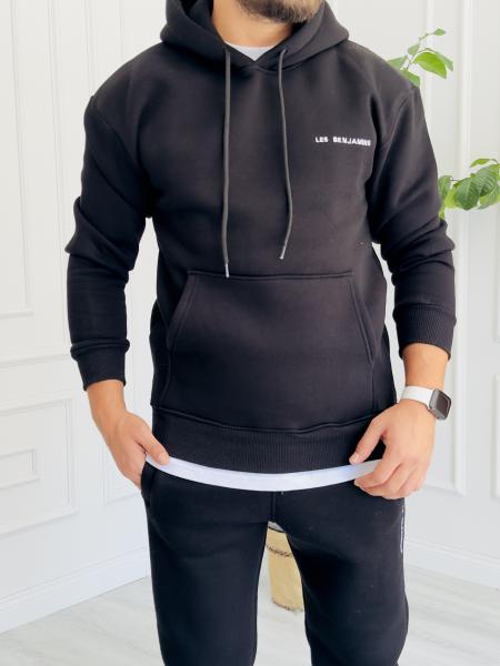 LB'23 Siyah Kapüşonlu Sweat