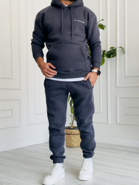 LB'23 Füme Kapüşonlu Sweat