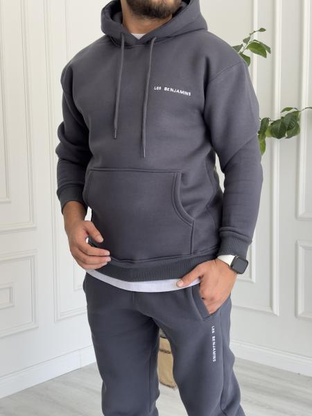 LB'23 Füme Kapüşonlu Sweat