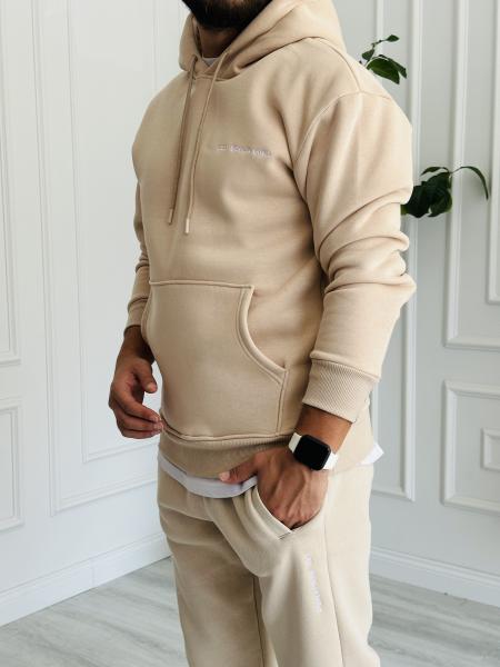 LB'23 Bej Kapüşonlu Sweat