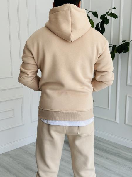 LB'23 Bej Kapüşonlu Sweat