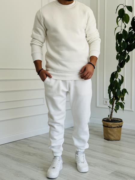 Beyaz Jogger Eşofman Altı