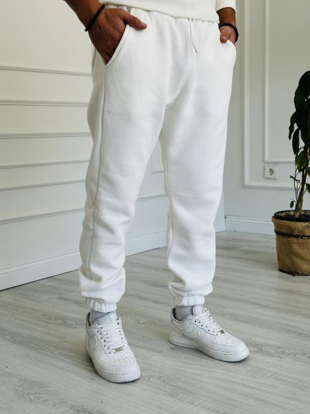 Beyaz Jogger Eşofman Altı