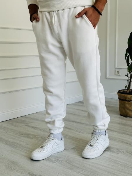 Beyaz Jogger Eşofman Altı