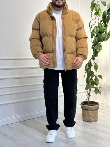 Fitilli Kahverengi Kadife Mont