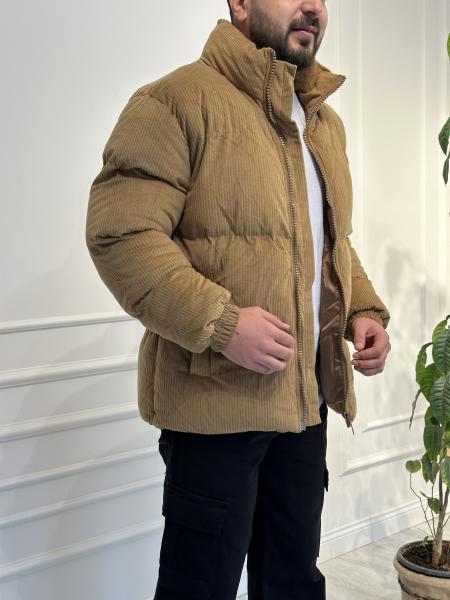 Fitilli Kahverengi Kadife Mont