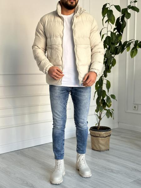 Bej Şişme Mont