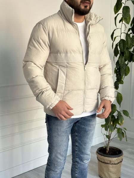 Bej Şişme Mont