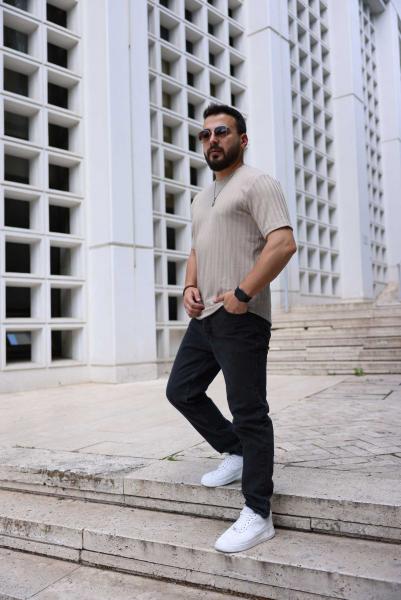 Antrasit Düz Kesim Kot Pantolon